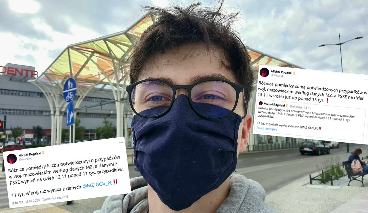 Nastolatek-hobbysta znalazł niespójności w statystykach zachorowań. Minister Zdrowia żąda wyjaśnień od GIS, bo trochę przypał