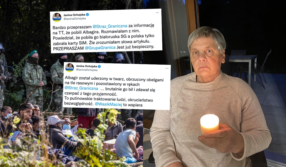 Janina Ochojska przeprosiła Straż Graniczną za fejka o pobiciu
