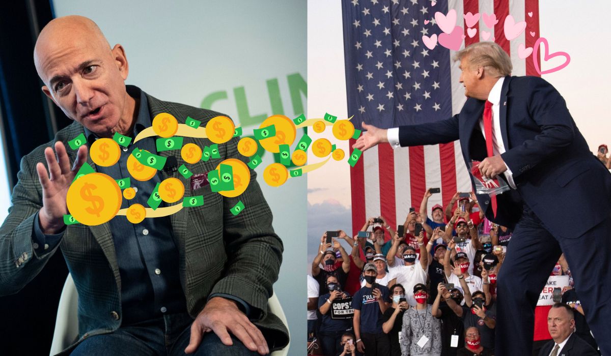 Amazon też deklaruje wsparcie funduszu Trumpa milionikiem dolarów w przypływie nagłej sympatii