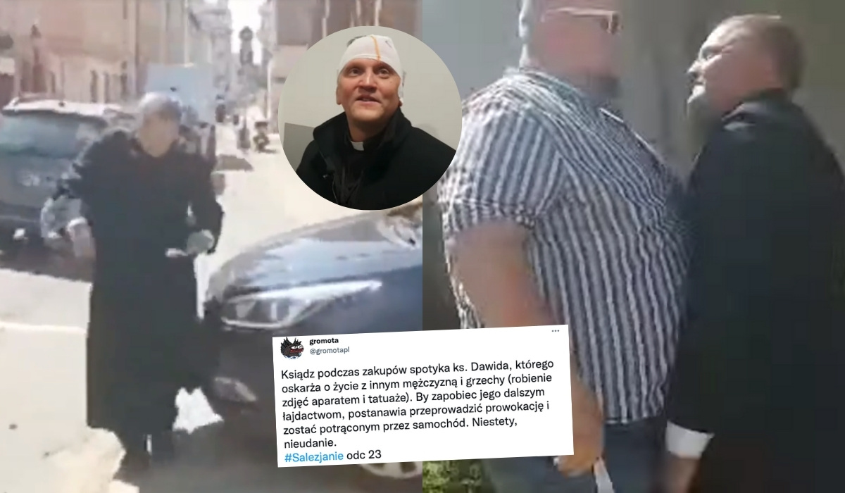 Poznań: ksiądz w ramach konfliktu z innym księdzem usiłował dać się potrącić
