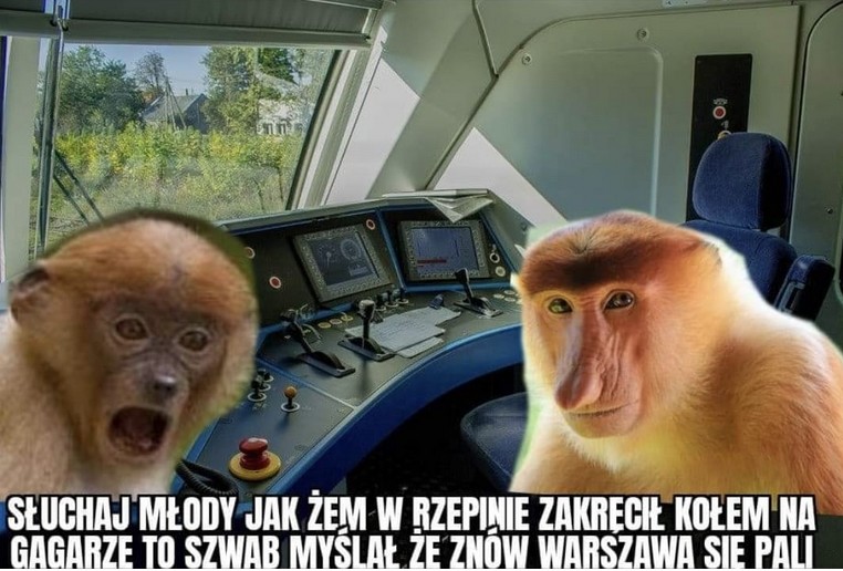 Rozmawiamy z maszynistą Grzegorzem i pytamy, czy fajnie tak jeździć ciuchcią i kiedy PKP się poprawi