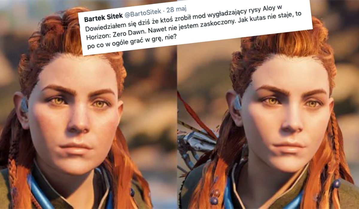 Gracze stworzyli modyfikację do Horizon: Zero Dawn, żeby wygładzić rysy kobiecej postaci