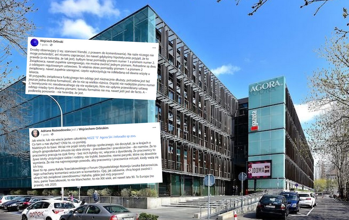 Agora przymierza się do zwolnienia szefa związków zawodowych ¯\_(ツ)_/¯