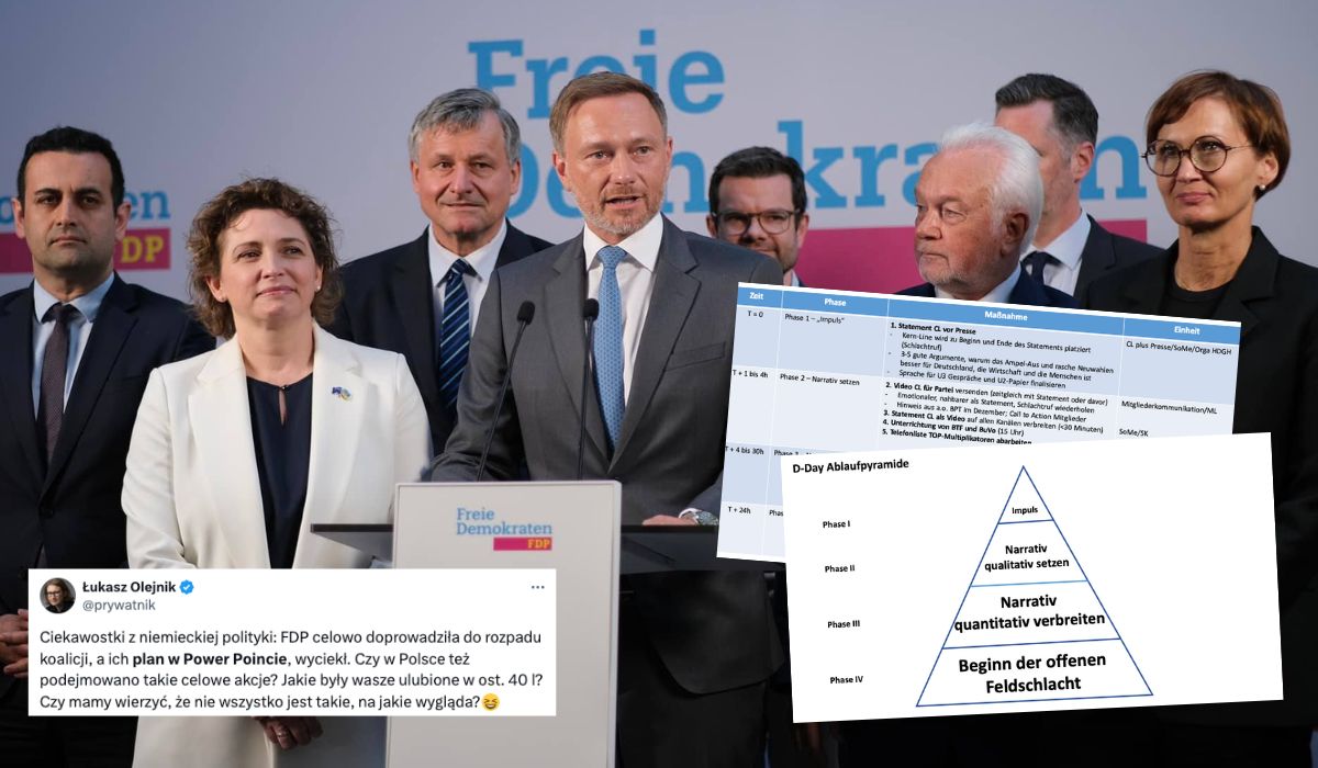 Niemcy: jednej z partii wyciekł plan celowego doprowadzenia do kryzysu politycznego