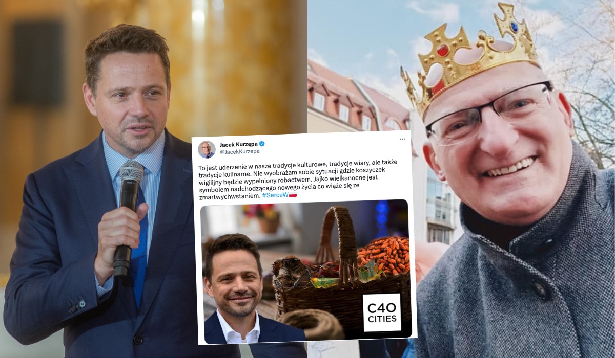 Poseł PiS alarmuje, że nie chce koszyczka wielkanocnego z robakami zamiast jajka, a Trzaskowski chyba mu każe