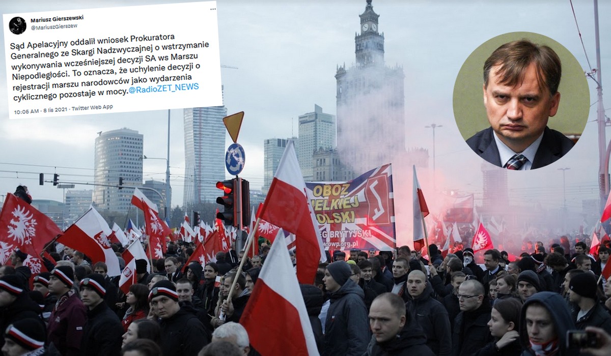 Ziobro chciał "ręcznie" uratować legalność Marszu Niepodległości, ale znowu poległ