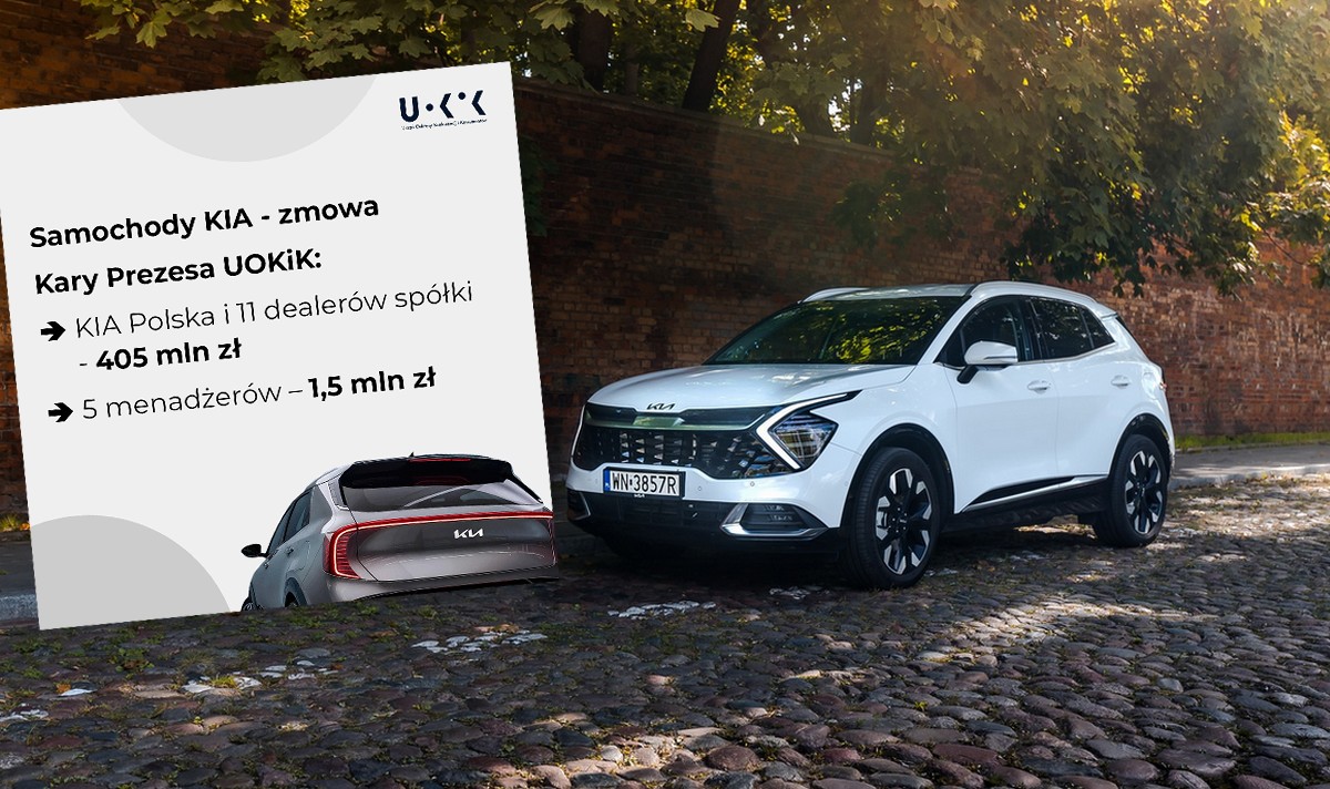 UOKiK przyłożył KIA Polska ostrą karę na 405 mln zł, powodem zmowa cenowa