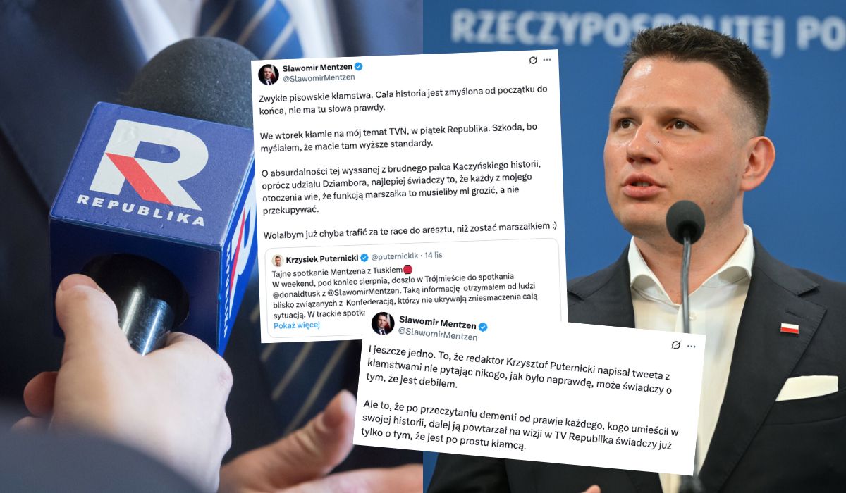 Mentzen zirytowany na TV Republika, nazywa dziennikarza kłamcą
