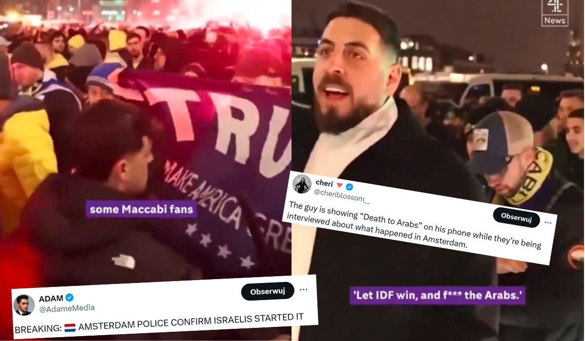 Holandia: okazało się, że to kibice z Izraela rozpoczęli awanturę