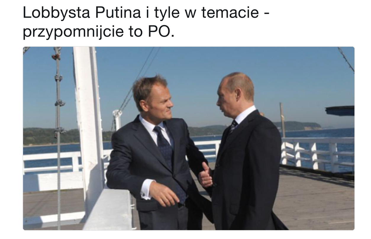 Rzecznik prasowy PiS o Tusku: lobbysta Putina i tyle w temacie:tusk::putin: