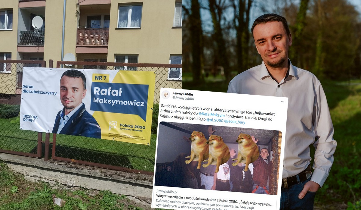 Ujawniono stare zdjęcie kandydata Trzeciej Drogi, jak jeszcze był skinem i trochę mu się hajlowało