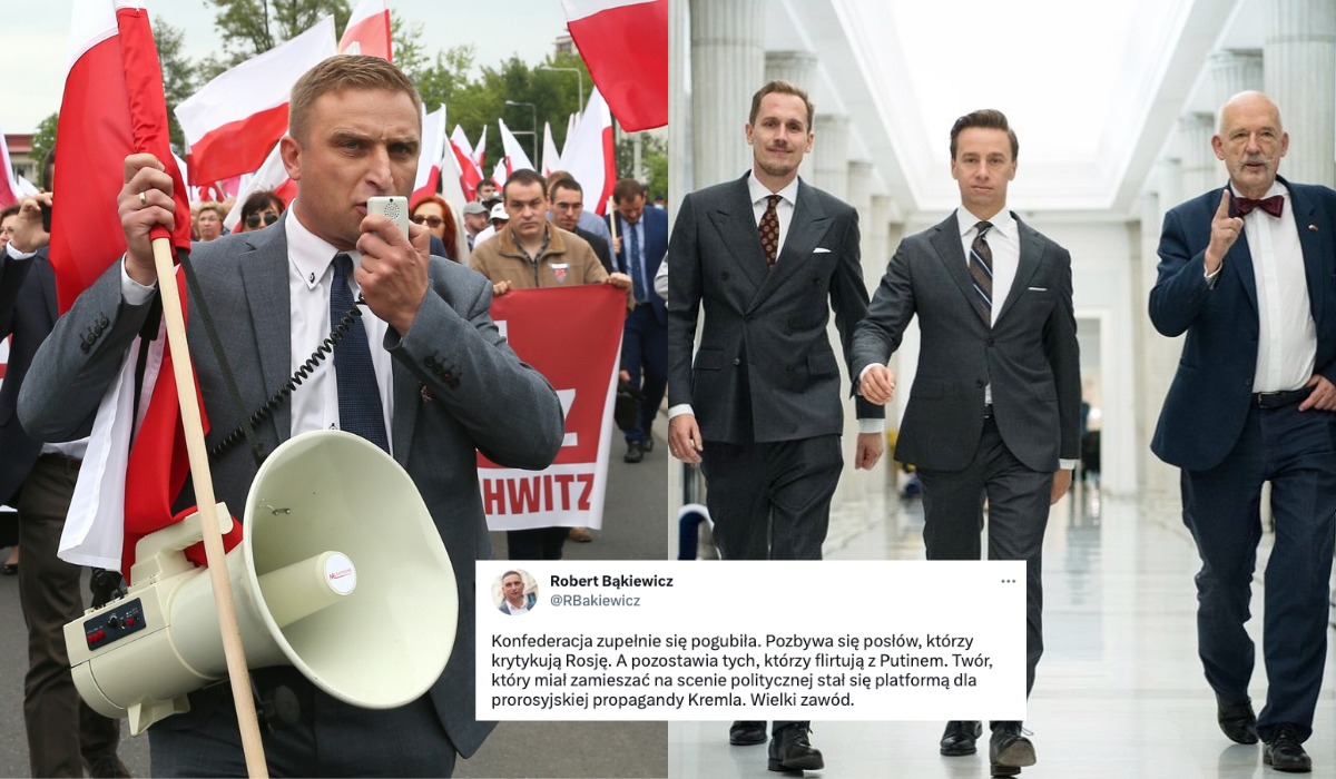 Bąkiewicz martwi się losem pogubionej Konfederacji i tym, że pozbywa się nie tych posłów, co trzeba