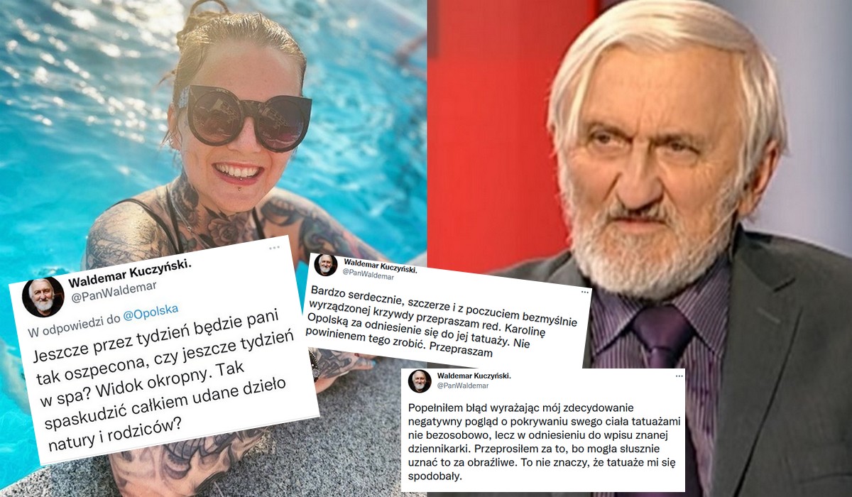 Były minister Kuczyński przeprosił za dziadowskie czepianie się tatuaży dziennikarki