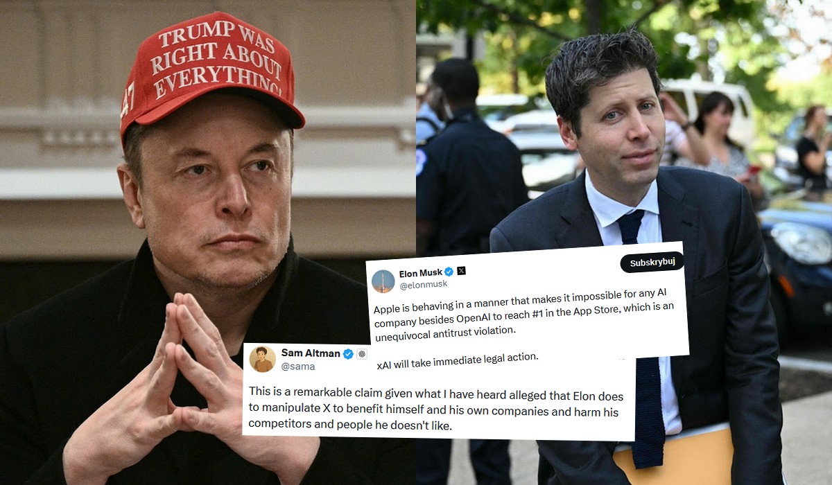Elon Musk grozi Apple pozwem, bo w swoim sklepie promują ChatGPT zamiast Groka
