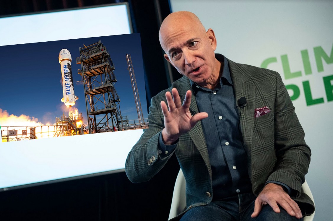 Bilet na lot w kosmos z Bezosem wylicytowano za 28 mln dolarów