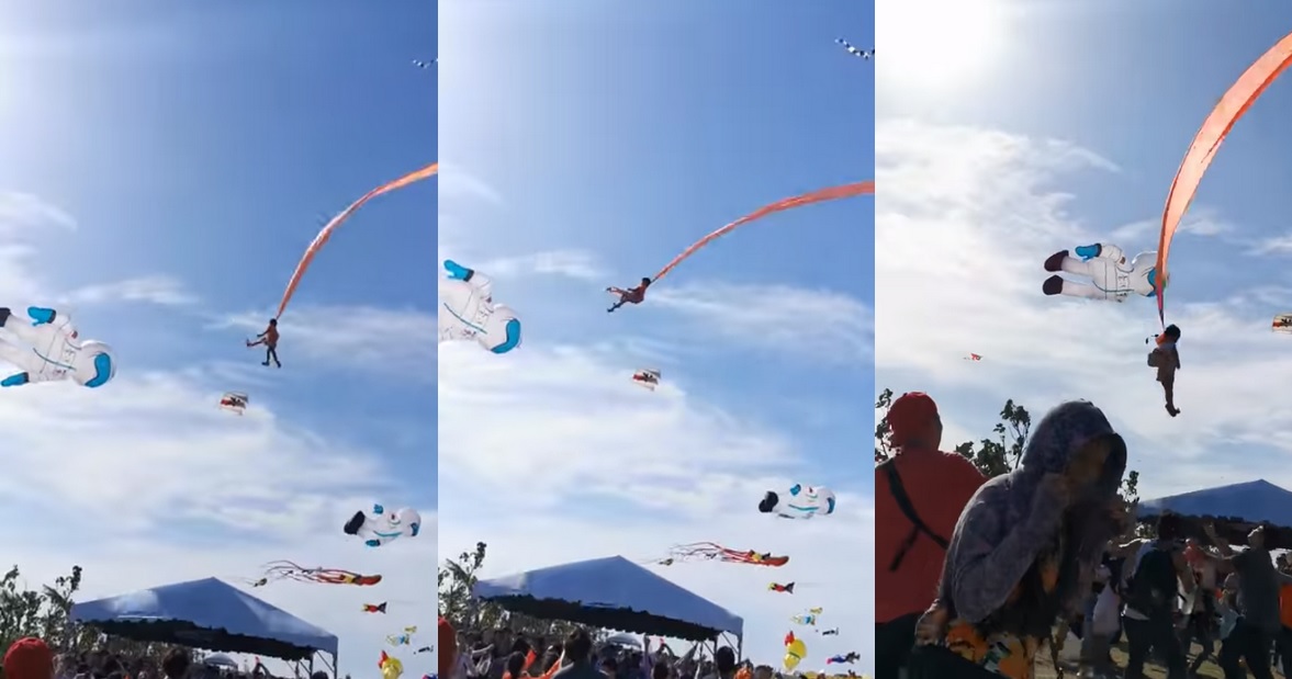 Tajwan: latawiec porwał 3-latkę na wysokość kilkunastu metrów