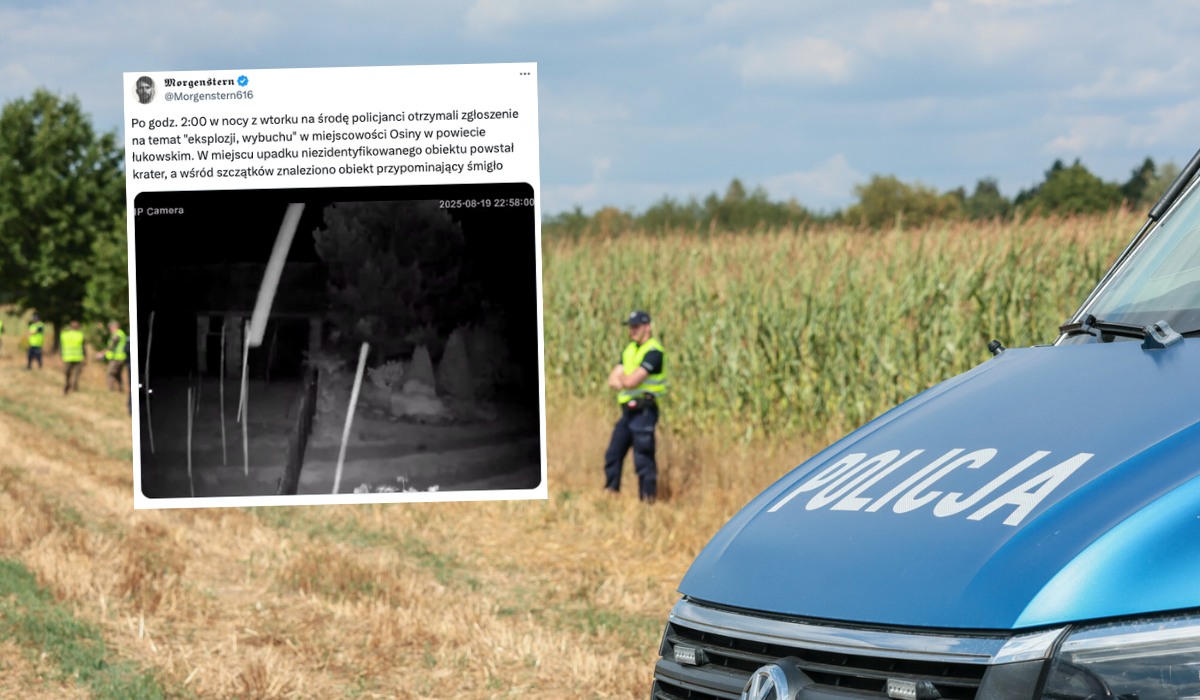 Służby potwierdzają, że obiekt, który spadł na Lubelszczyźnie, to wojskowy dron