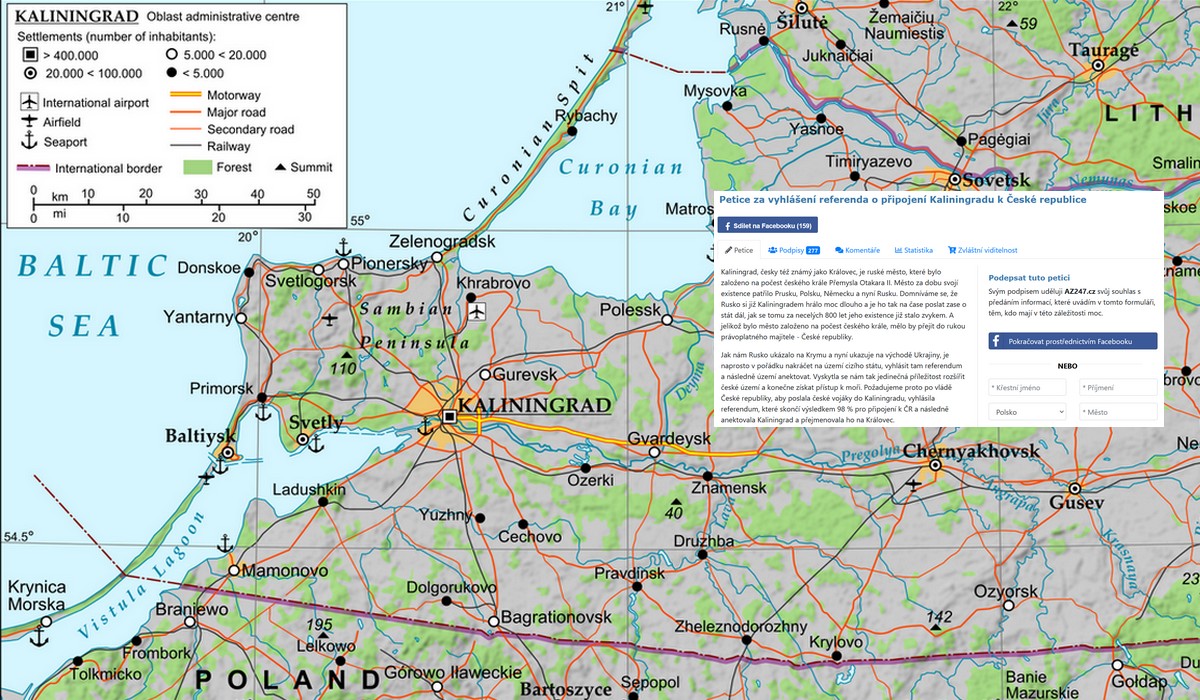 Czechy śmieszkują, że jak Rosja może robić takie referenda w Ukrainie, to oni zrobią w Kaliningradzie i sobie go wezmą