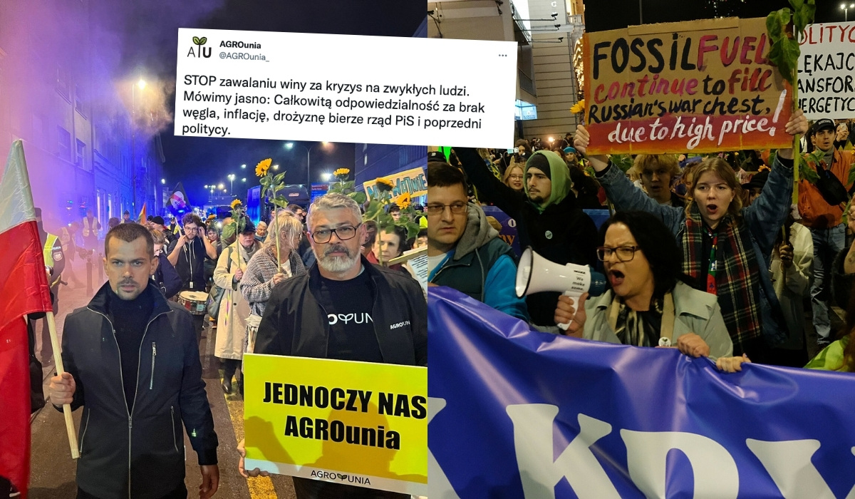 Przez Warszawę przeszedł "Strajk Kryzysowy", obok aktywistów klimatycznych Strajk Kobiet i Agrounia