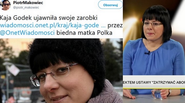 Kaja Godek broni swojej pensji: "Zarabiam 3416 zł. W Polsce chyba LEPIEJ POBIERAĆ ZASIŁKI"