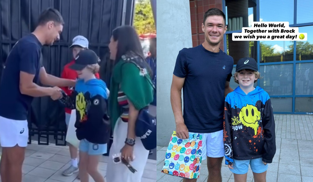 Kamil Majchrzak spotkał się z chłopcem okradzionym z czapki przez przedsiębiorczego kibica