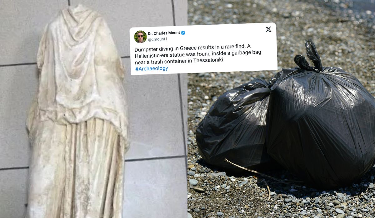 Grecja: ktoś wywalił na śmietnik 2000-letnią rzeźbę