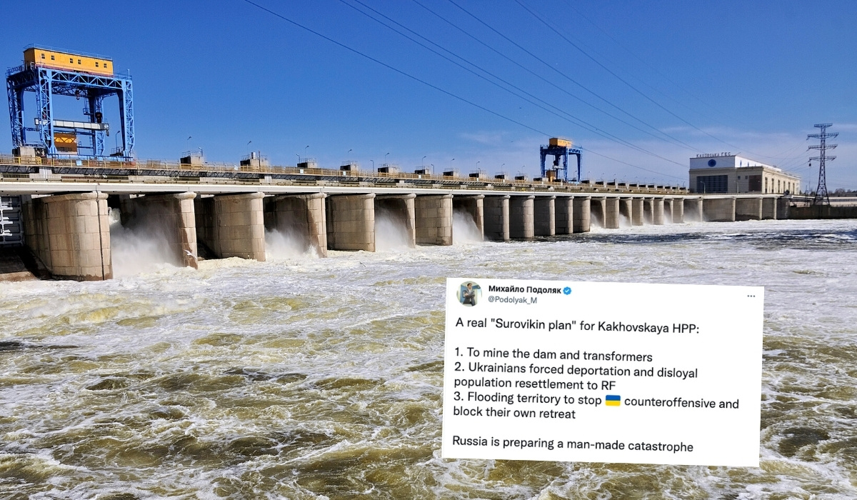 Rosjanie używają rzeki jako broni masowego rażenia, zaminowali tamę i grożą wysadzeniem