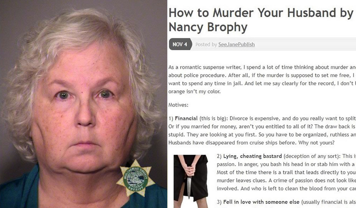 Nancy Brophy, autorka eseju "Jak zabić swojego męża", została skazana za zabicie swojego męża