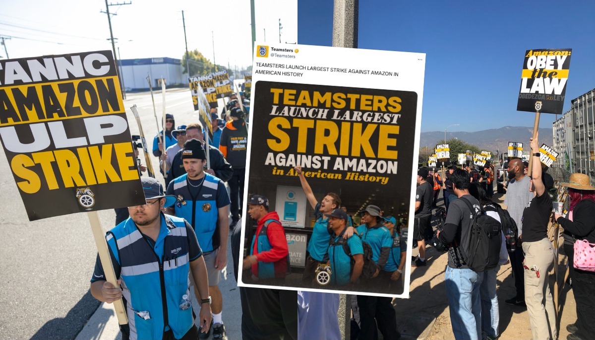 USA: kurierzy Amazona strajkują w szczycie sezonu zakupowego, żądają podwyżek i uznania ich za pracowników 