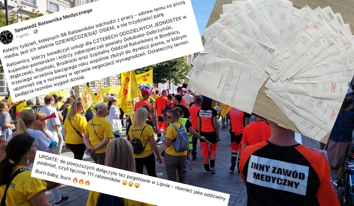 Kolejnych 111 ratowników medycznych odchodzi z pracy