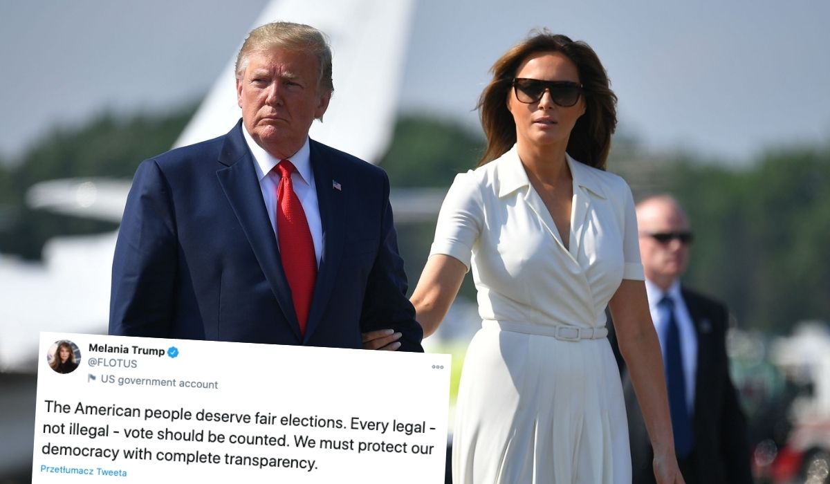 Melania Trump: każdy legalny głos powinien być liczony, musimy chronić demokrację