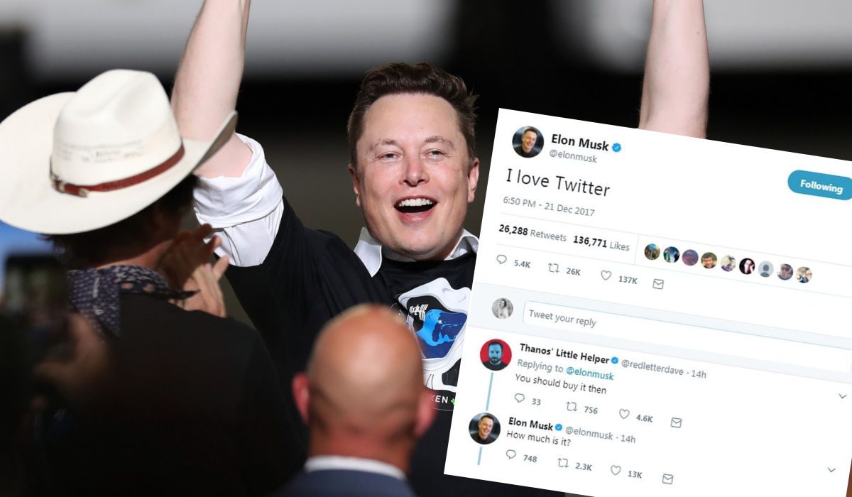 Elon Musk najpierw narzekał, że nie podoba mu się Twitter, a teraz jest jego największym udziałowcem