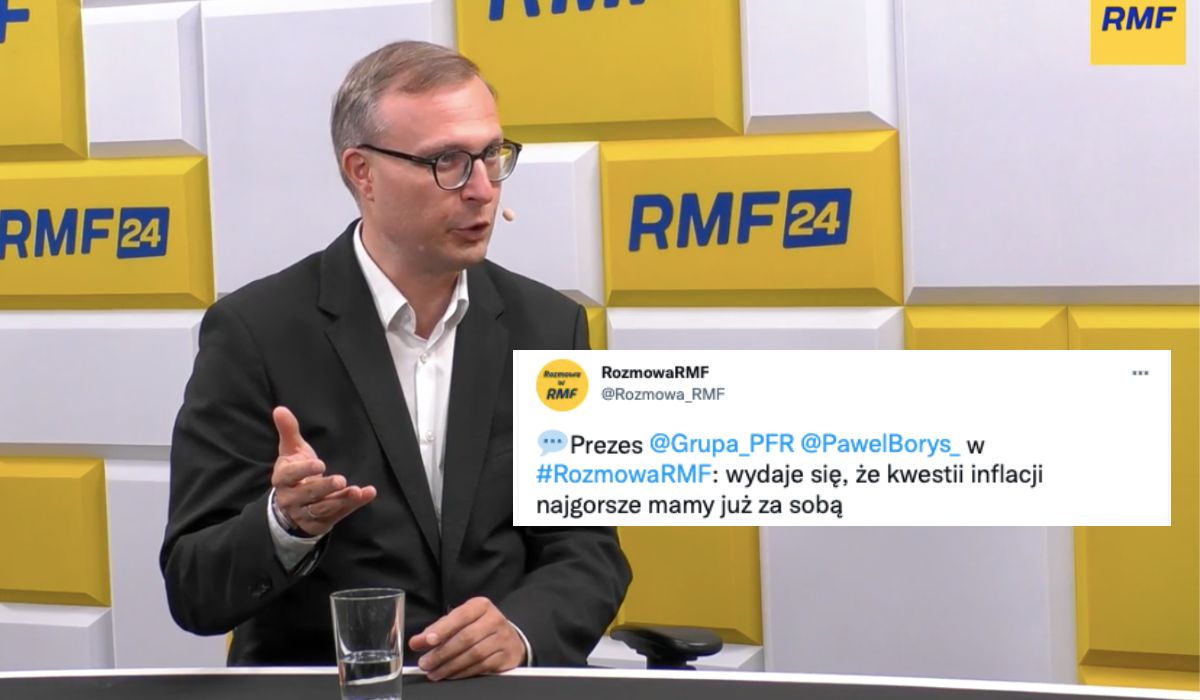 Prezes PFR tłumaczy, że najgorsze już za nami i inflacja zacznie od teraz odpuszczać