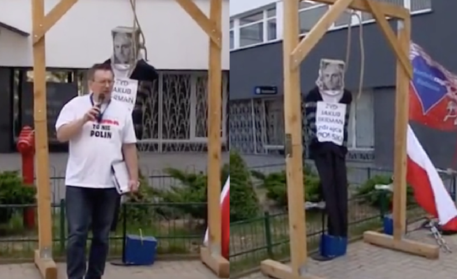 Protest przeciwko "syjonizacji" w Łodzi