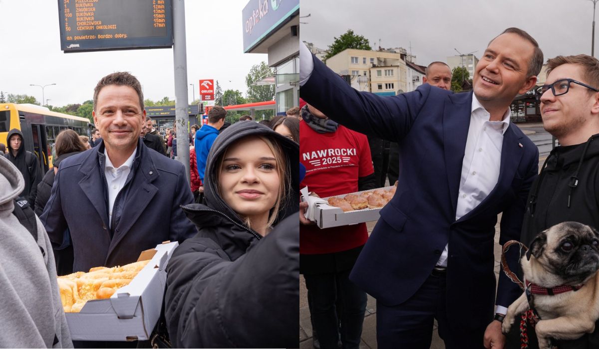 Trzaskowski i Nawrocki wznawiają kampanię, postanowili osłodzić wyborcom poranek