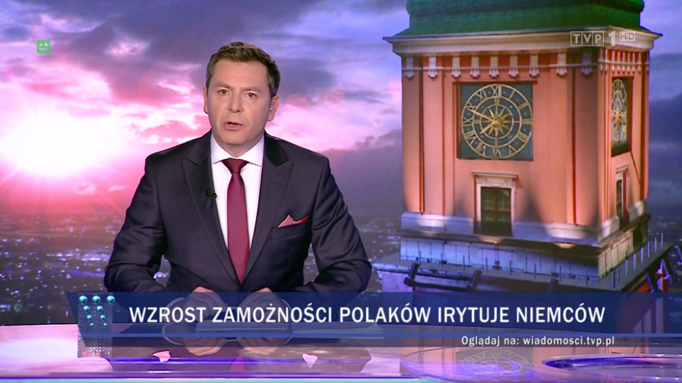 Wiadomości TVP: wzrost zamożności Polaków irytuje Niemców