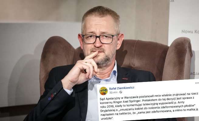 Ziemkiewicz skazany za nazwanie kobiety "zdeformowaną". "Najbliższy sprawiedliwy sąd jest w Budapeszcie"