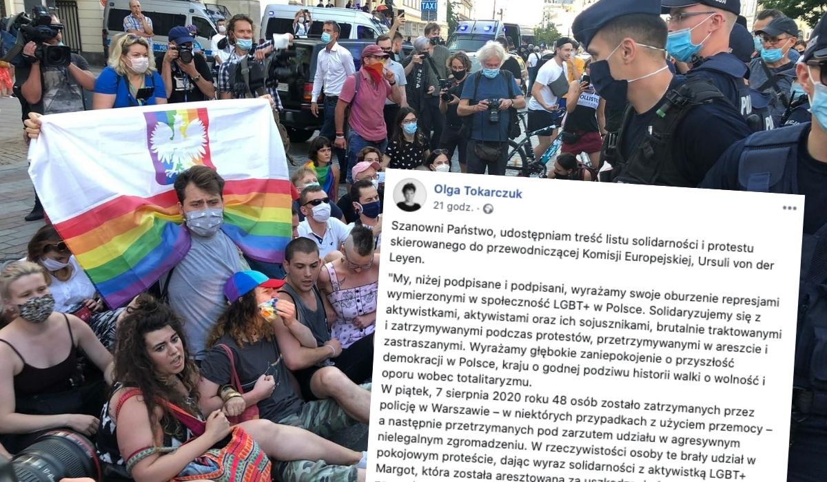 Tokarczuk i Holland piszą do KE o "homofobicznej agresji w Polsce", list podpisali m.in. Almodovar i Atwood