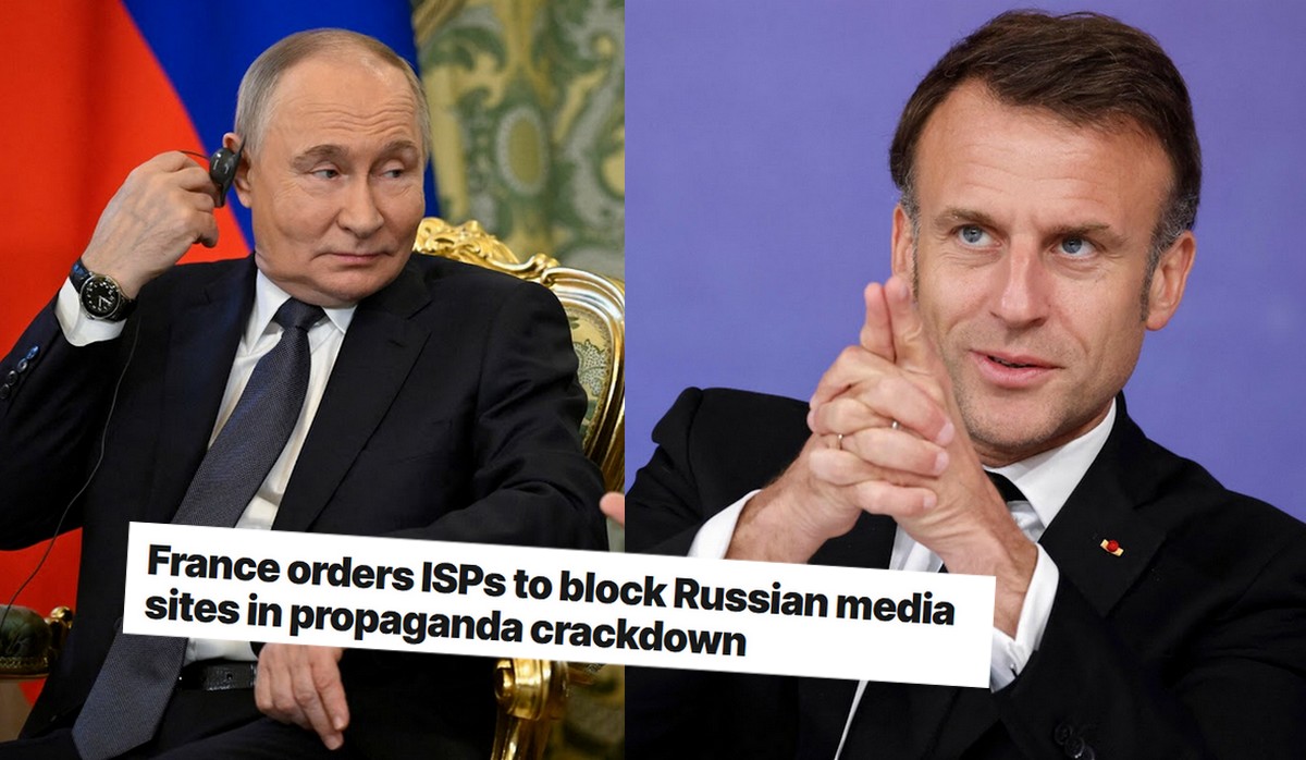 Francja nakazuje dostawcom internetu blokowanie rosyjskich stron