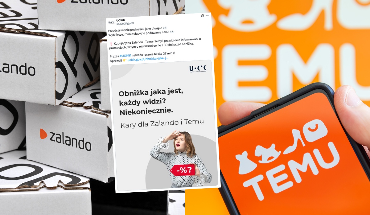 UOKiK wlepił 37 mln zł kary Zalando i Temu za niewłaściwe informowanie o promocjach