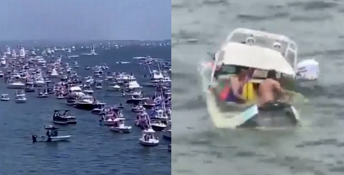 Podczas wodnej parady poparcia dla Trumpa zatonęło 5 łodzi