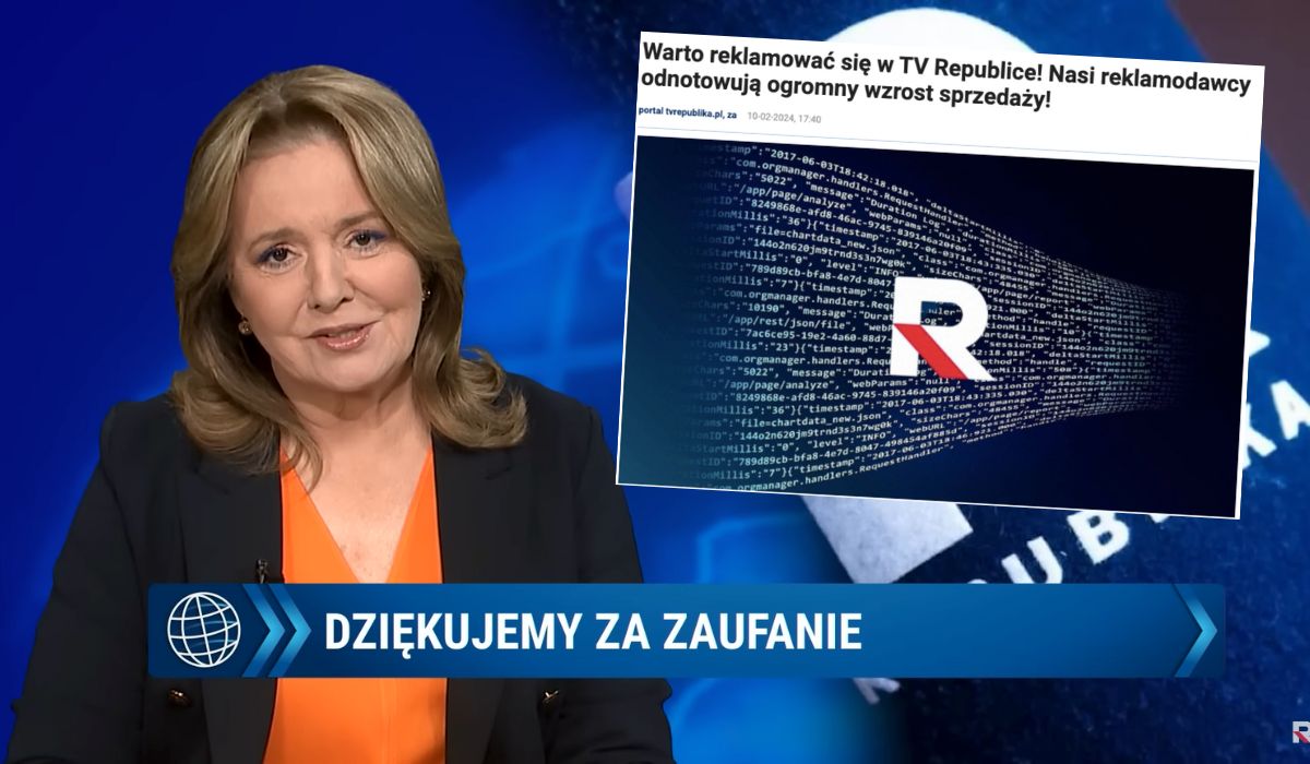 TV Republika zapewnia, że ci, którzy się u nich reklamują, dużo więcej zarabiają i notują ogromne wzrosty