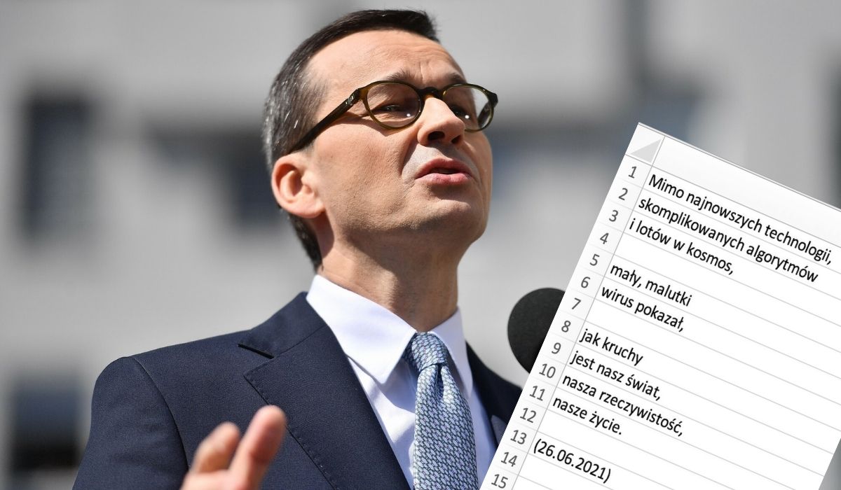 Premier filozoficznie o dalszym ciągu pandemii: nikt z nas nie jest alfą i omegą, musimy szykować się na trudne scenariusze