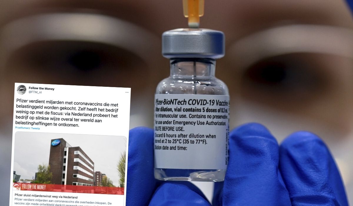 Pfizer zarabia ciężkie miliardy na szczepionkach, ale podatków nie płaci ¯\_(ツ)_/¯