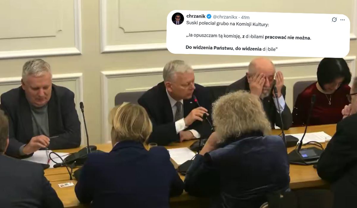 Niemiło na Komisji Kultury: poseł Suski powiedział "do widzenia, d*bile" i wyszedł
