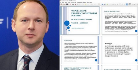 Były szef KNF wykładał na SGH na temat korupcji