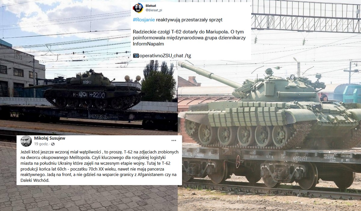 Pojawia się coraz więcej dowodów, że Rosja z desperacji wysyła na front czołgi, które powinny stać w muzeum