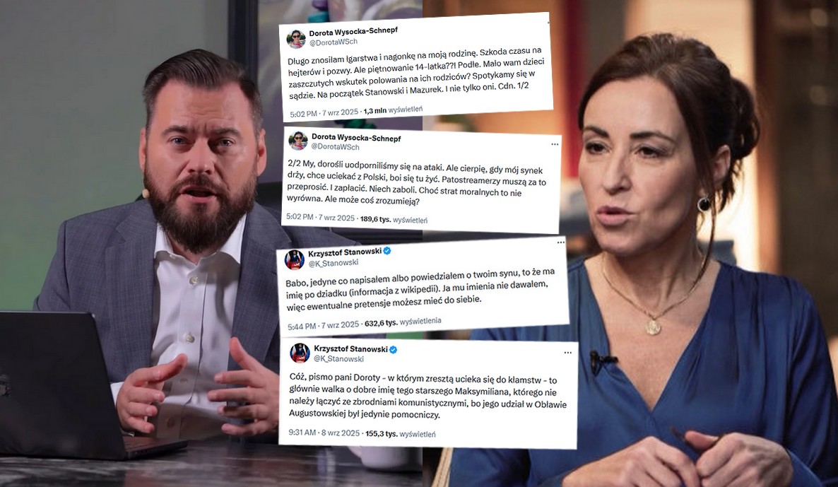 Konflikt dziennikarzy Stanowski-Schnepf na nowym poziomie, pozew i wciąganie dziecka 