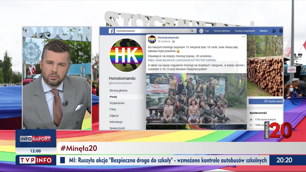 TVP zrobiło materiał o Homokomando, bo grupa gejów poszła na paintballa