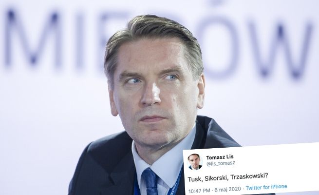 Tomasz Lis sugeruje PO zmianę kandydata: "Tusk, Sikorski, Trzaskowski?"